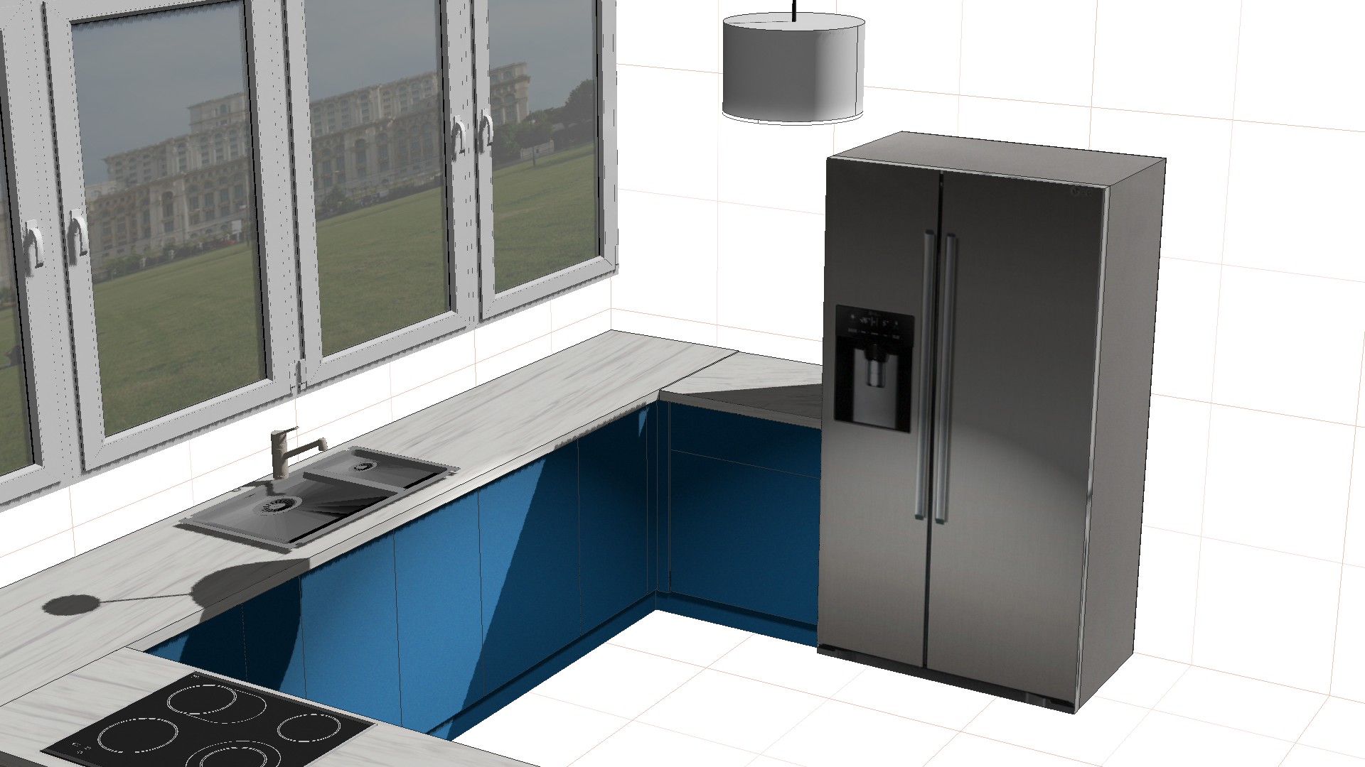 Ansamblu mobilier bucatarie NaviBlue Tech