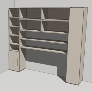Mobilier office bej bumbac Moderna