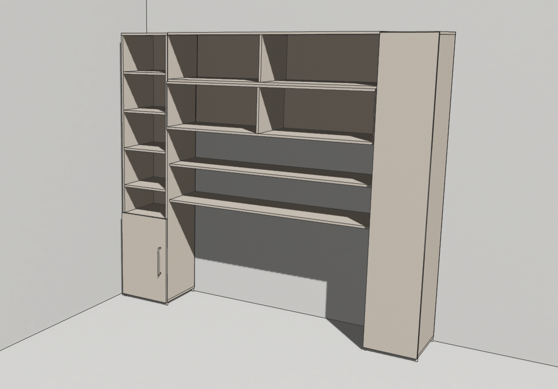 Mobilier office bej bumbac Moderna