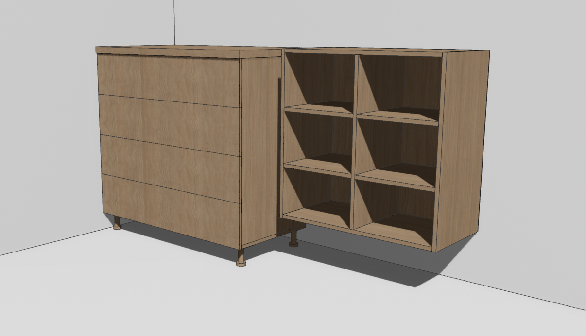 Ansamblu corpuri de mobilier WILLOW standard